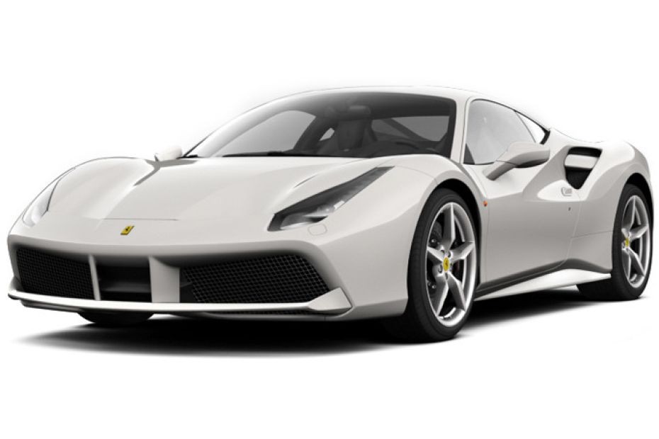 Ferrari 488 GTB Bianco Avus in UAE