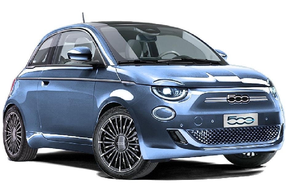 Fiat 500E Light Blue in UAE