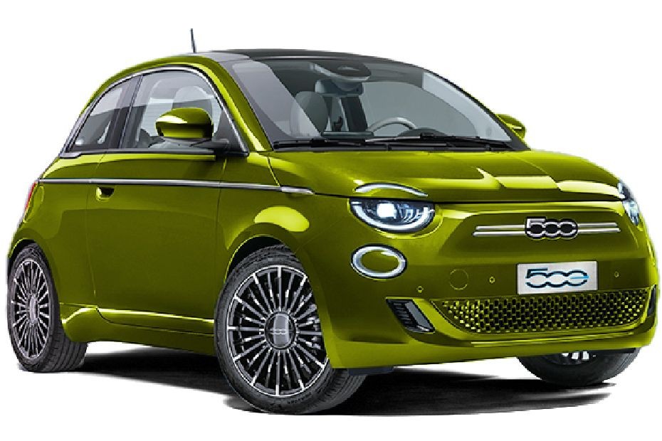 Fiat 500E Green in UAE
