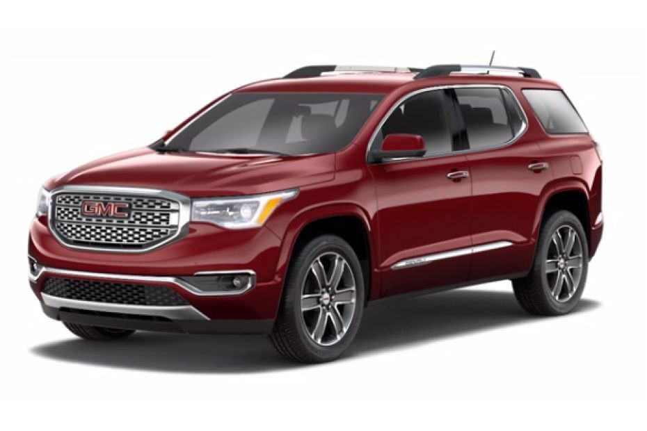 GMC Acadia Denali Crimson Red Tintcoat in UAE
