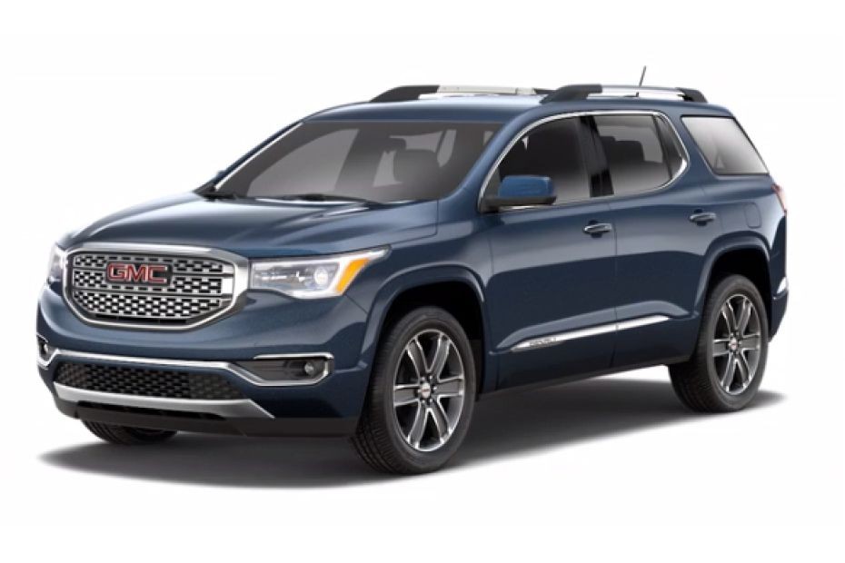 GMC Acadia Denali Blue Steel Metallic in UAE