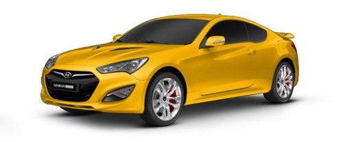 Hyundai Genesis Coupe Dynamic Yellow