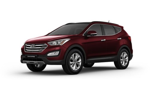 Hyundai Santa Fe (2012-2021) Red Merlot