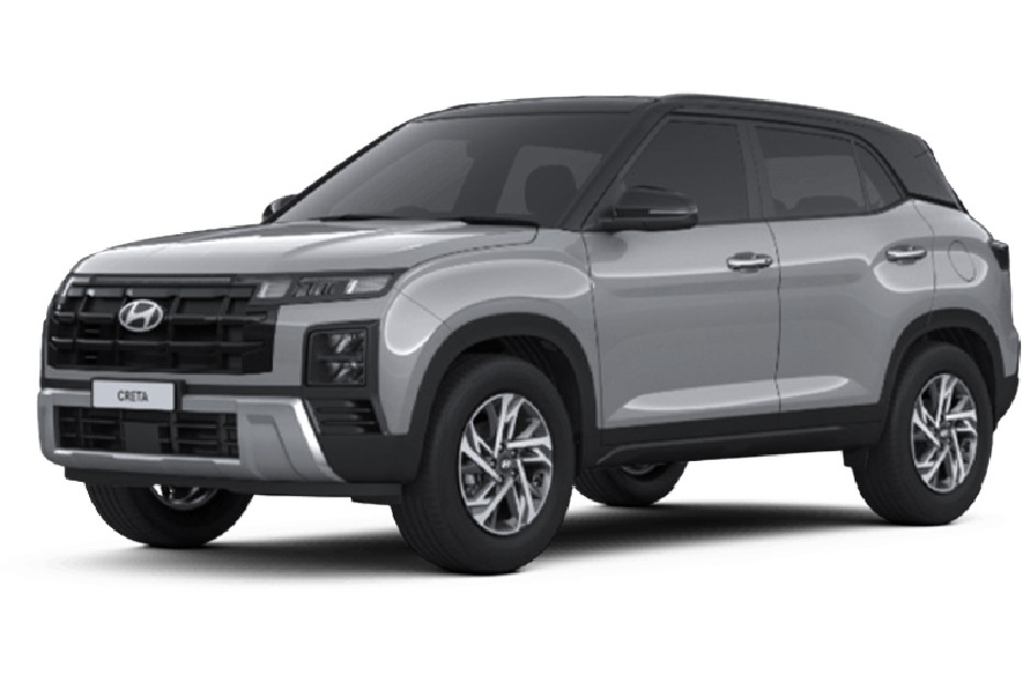 Hyundai Creta Magnetic Silver Metallic with Black Roof in UAE