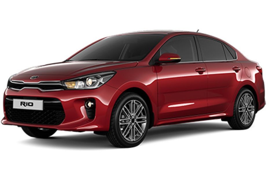 KIA Rio 4-Door Fiery Red in UAE