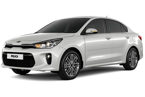 KIA Rio 4-Door Clear White