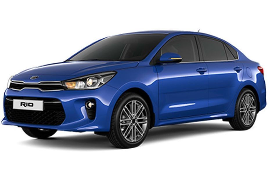 KIA Rio 4-Door Azure Blue in UAE