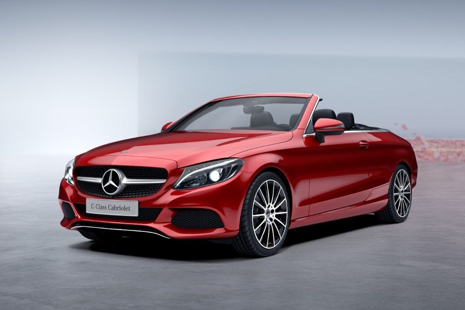 Mercedes-Benz C-Class Cabriolet Designo Hyacinth Red Metallic in UAE
