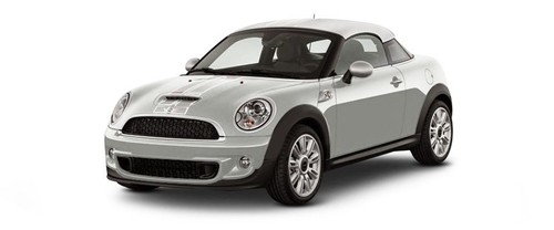 Mini Coupe White Silver Metallic