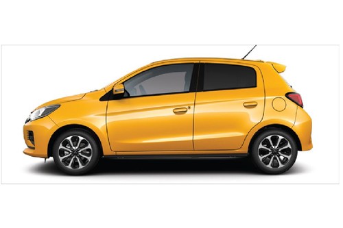 Mitsubishi Mirage Yellow