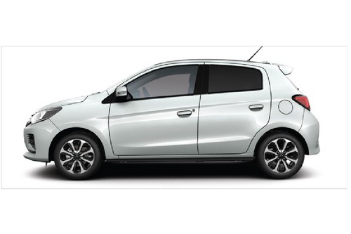 Mitsubishi Mirage White Solid