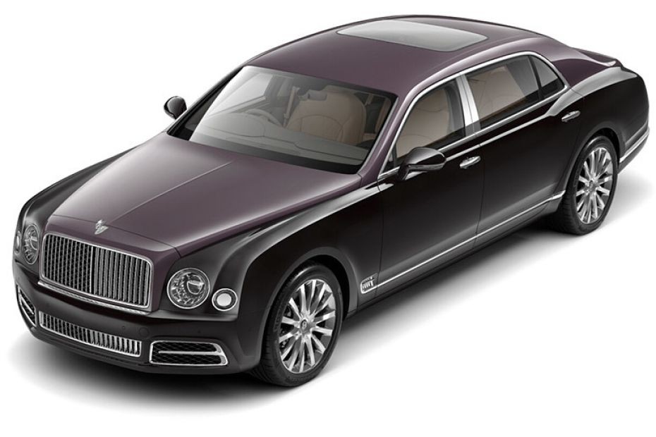 Bentley Mulsanne Pale Velvet Over Black Velvet in UAE
