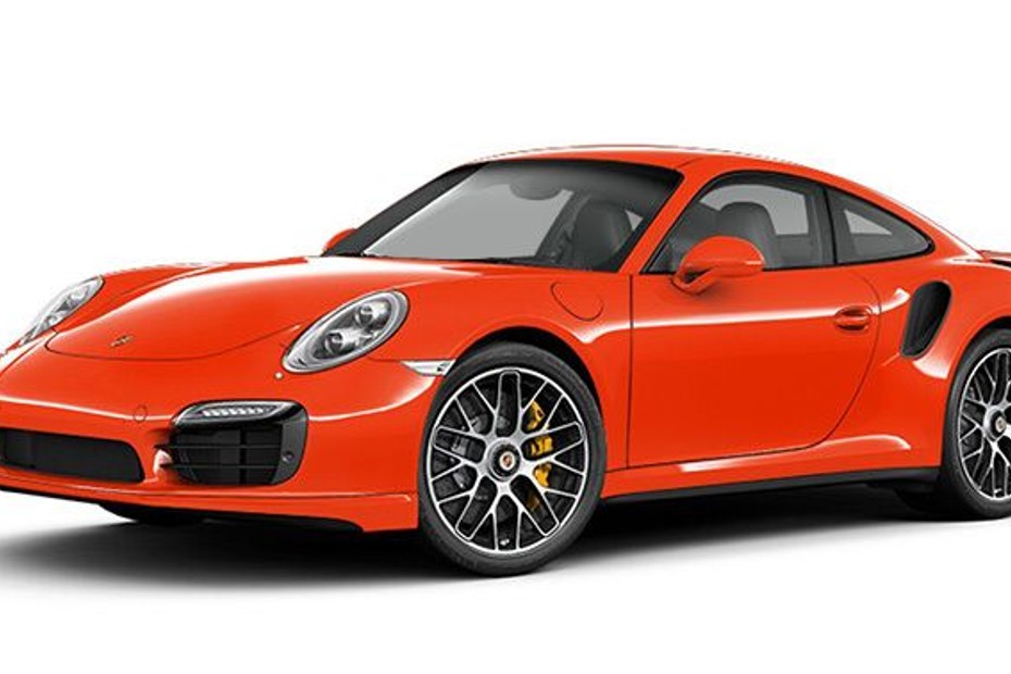 Porsche 911 Turbo S Lava Orange in UAE