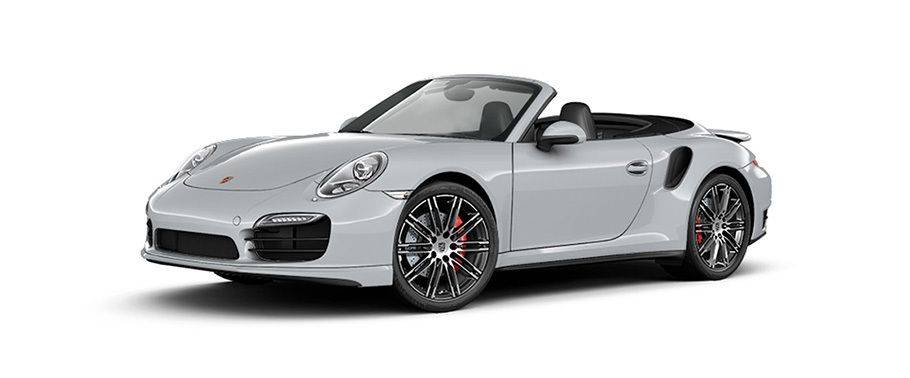 Porsche 911 Turbo Cabriolet Rhodium Silver Metallic Porsche 911 Turbo Cabriolet Rhodium Silver Metallic