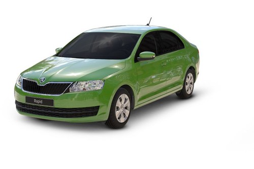 Skoda Rapid Ralley Green Metallic