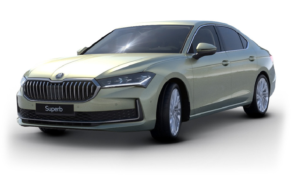 Skoda Superb Ice Tea Yellow Metallic in UAE