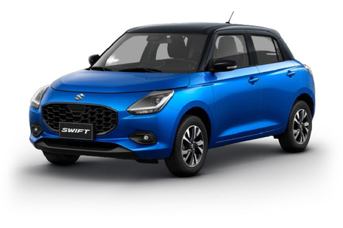 Suzuki Swift Luster Blue Pearl Metallic Midnight Black Pearl