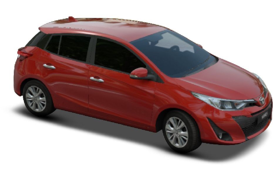 Toyota Yaris Hatchback Red Mica Metallic in UAE