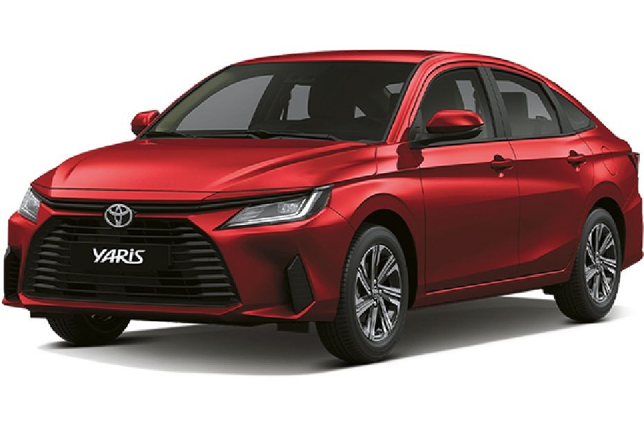 Toyota Yaris Sedan Red in UAE