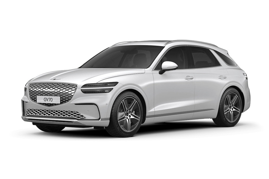 Genesis EV GV 70 Matterhorn White in UAE