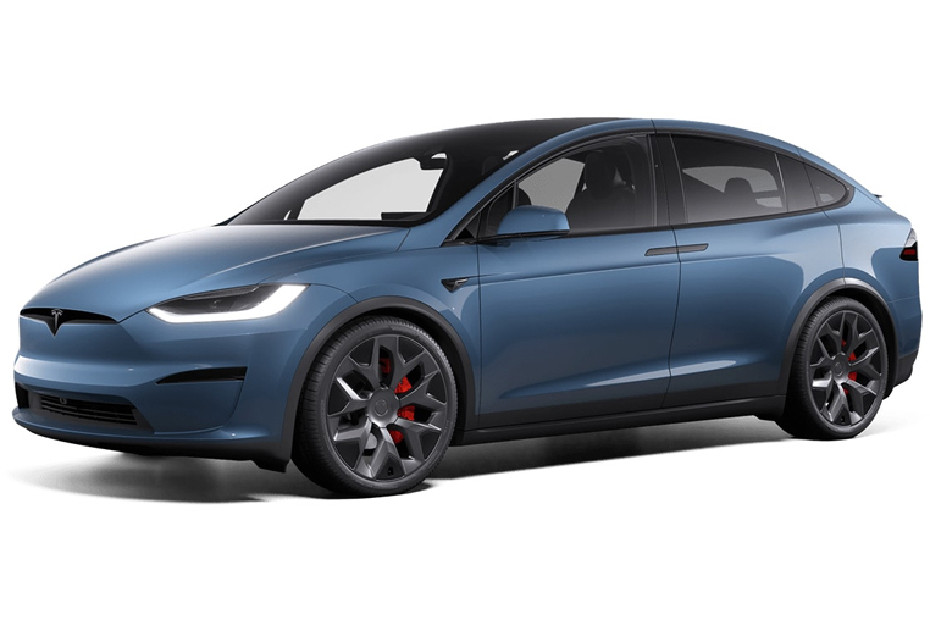Tesla Model X Frost Blue Metallic in UAE
