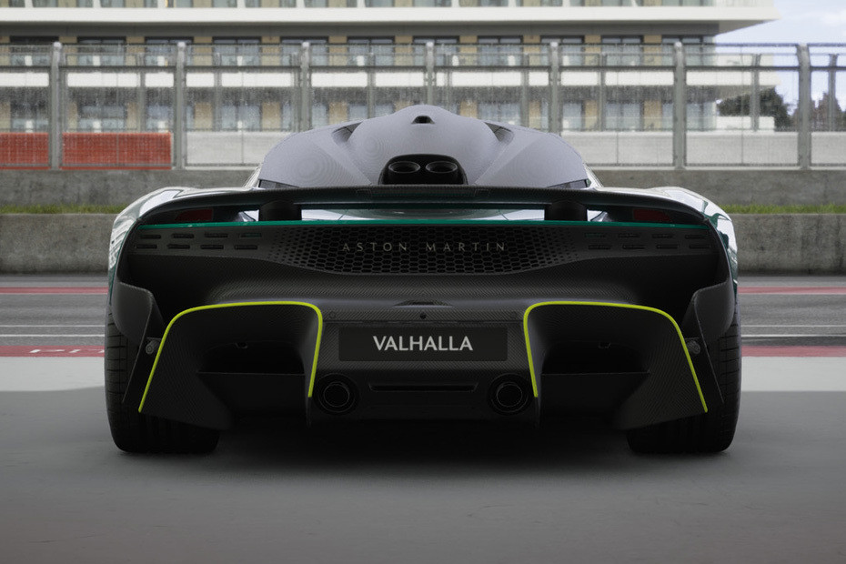 Full Rear View of Aston Martin Valhalla