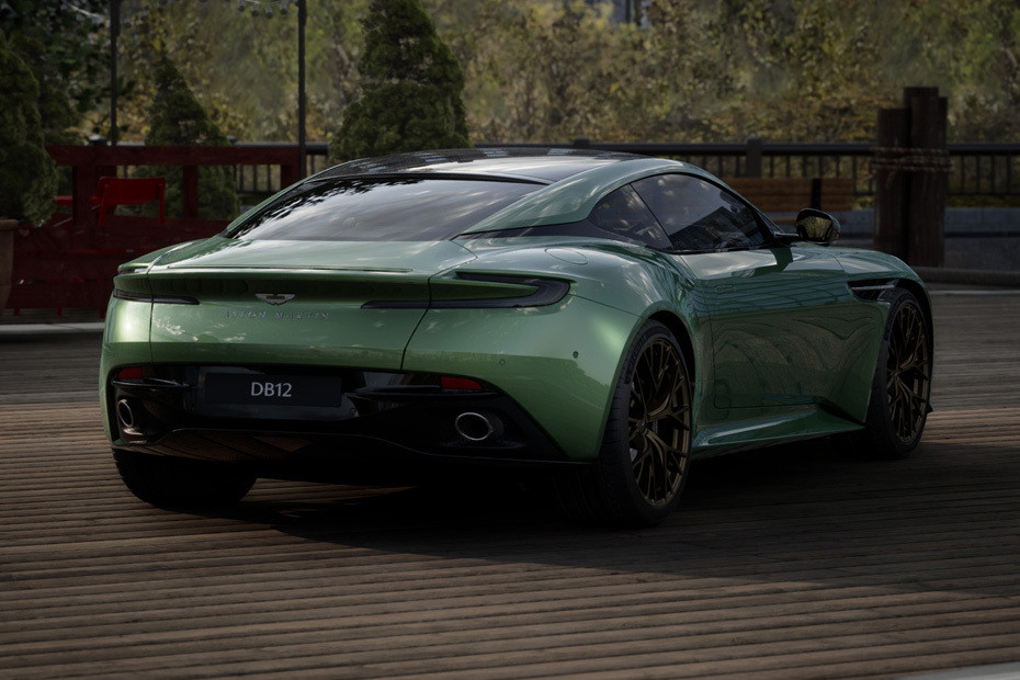 DB12 Rear angle view