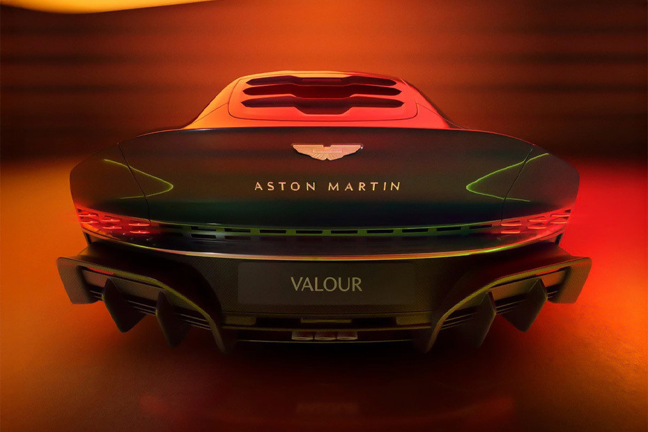 Full Rear View of Aston Martin VALOUR