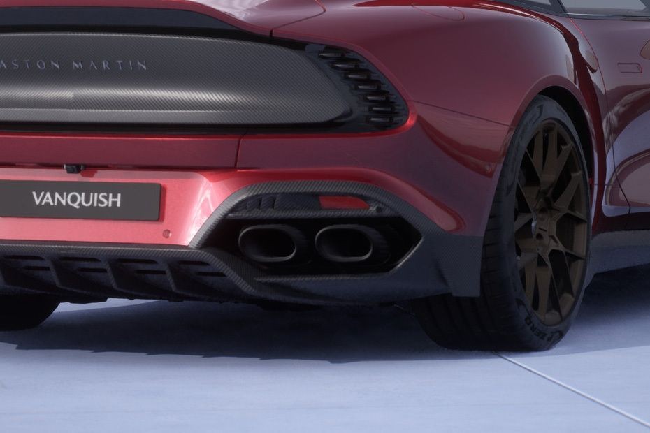 Exhaust Pipe of Aston Martin Vanquish in UAE