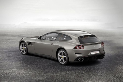 Rear Cross Side View of Ferrari GTC4Lusso T