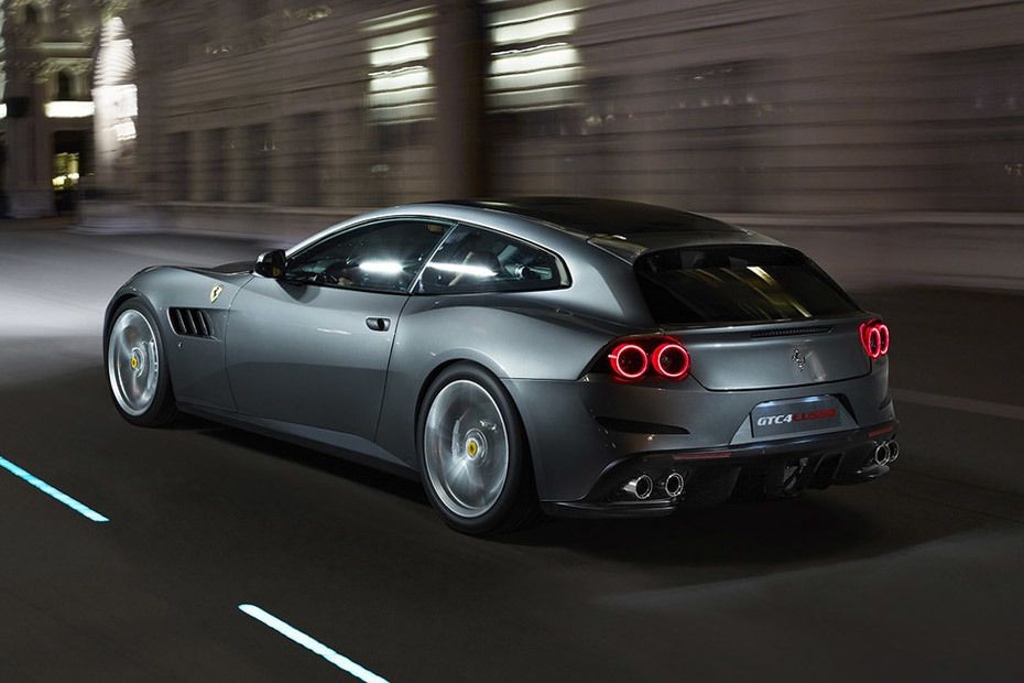 Rear Cross Side View of Ferrari GTC4Lusso in UAE