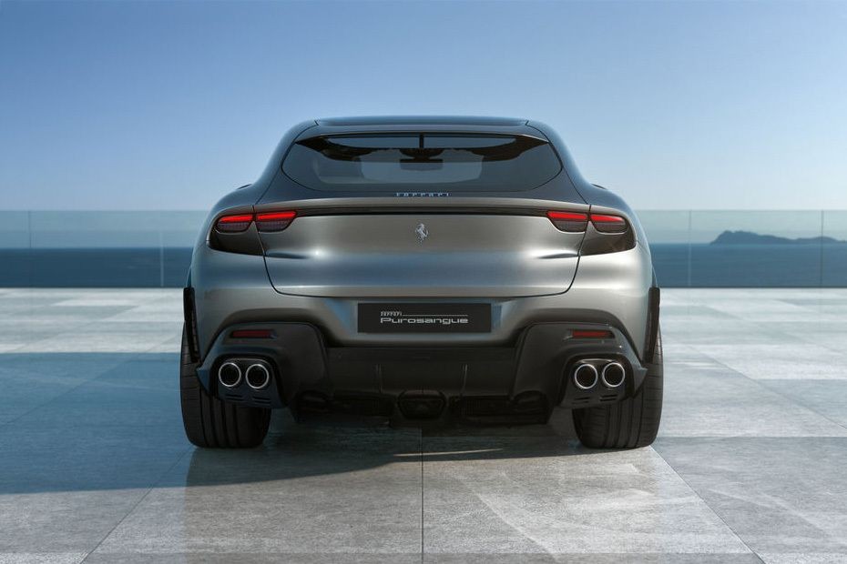 Full Rear View of Ferrari Purosangue in UAE