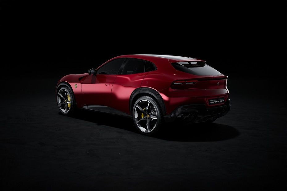 Rear Cross Side View of Ferrari Purosangue in UAE