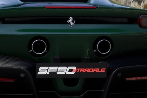 Exhaust Pipe of Ferrari SF90 Stradale
