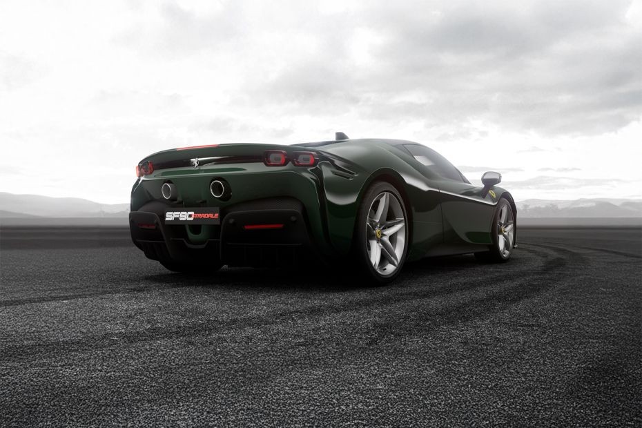 SF90 Stradale Rear angle view in UAE