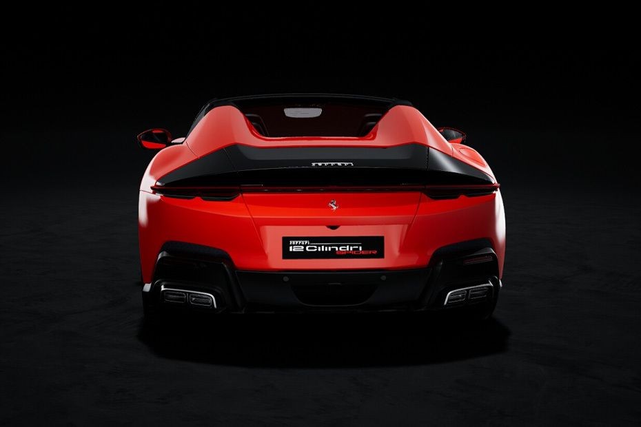 Full Rear View of Ferrari 12Cilindri Spider in UAE