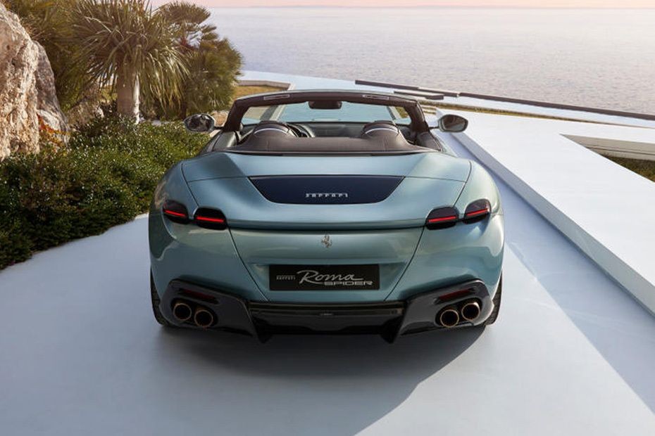 Full Rear View of Ferrari Roma Spider in UAE