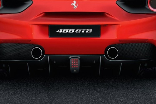 Exhaust Pipe of Ferrari 488 GTB