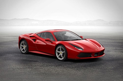 Ferrari 488 GTB Front Cross Side View