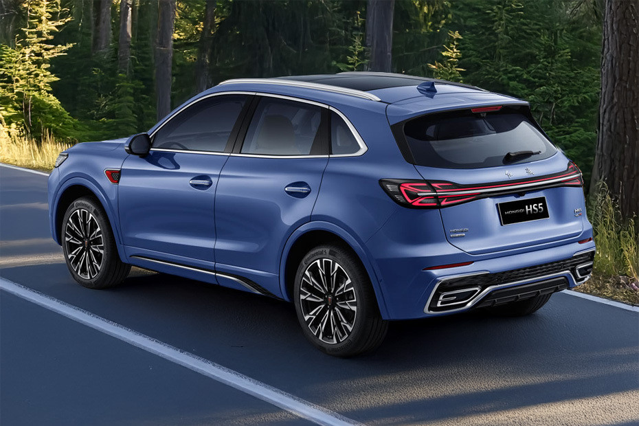 Rear Cross Side View of Hongqi HS5 in UAE