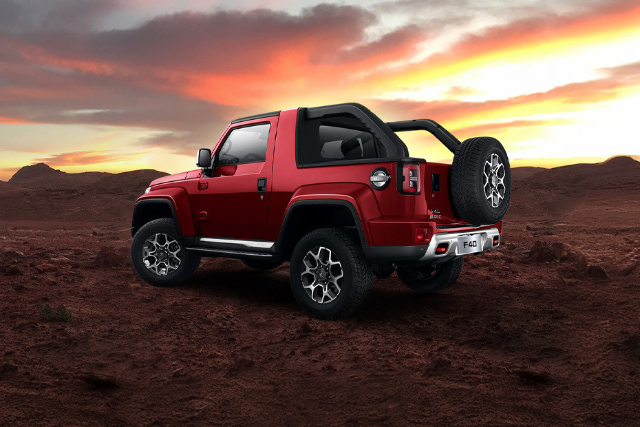 Rear Cross Side View of BAIC F40 in UAE