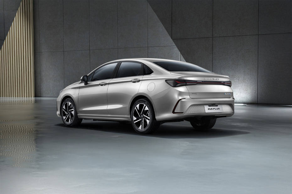 Rear Cross Side View of BAIC EU5 Plus Rear Cross Side View of BAIC EU5 Plus