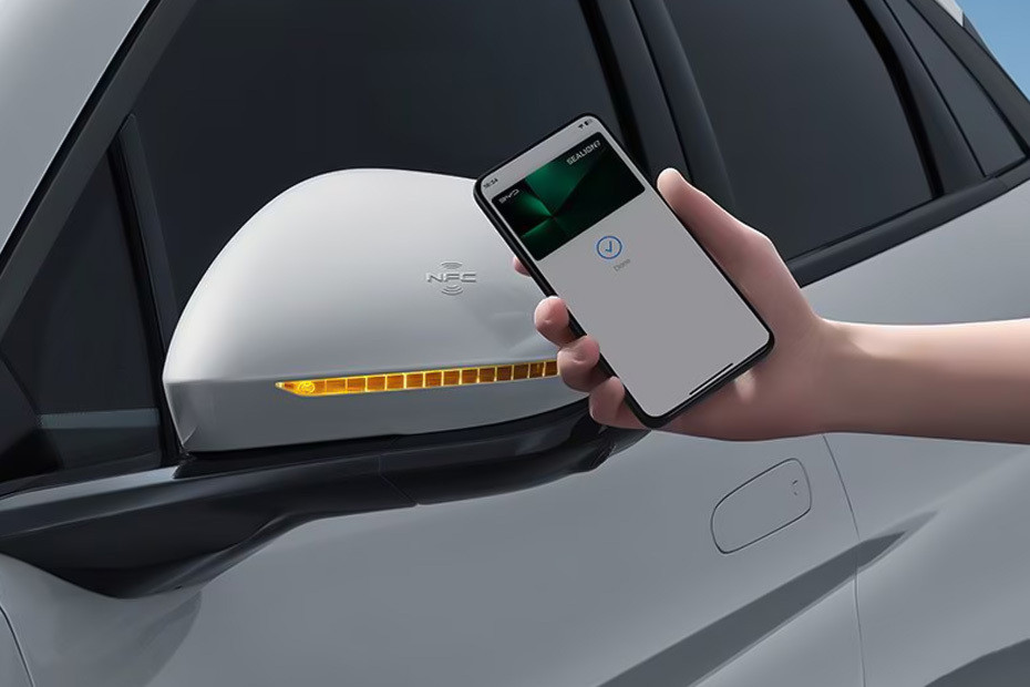 BYD Sealion 7 Drivers Side Mirror Front Angle in UAE