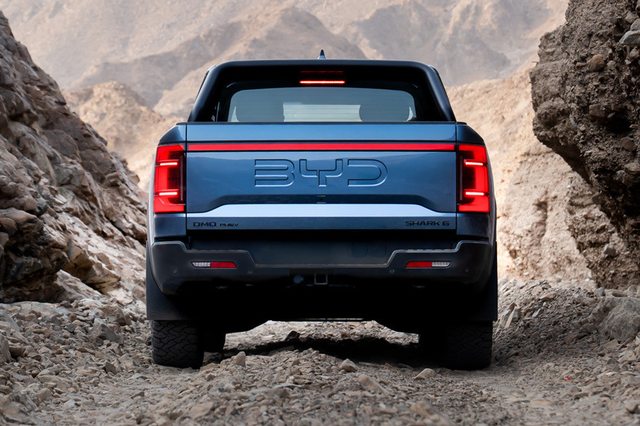 Full Rear View of BYD Shark 6 in UAE