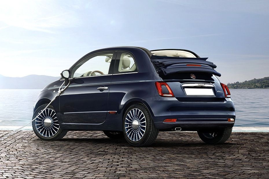 Rear Cross Side View of Fiat 500 Riva in UAE