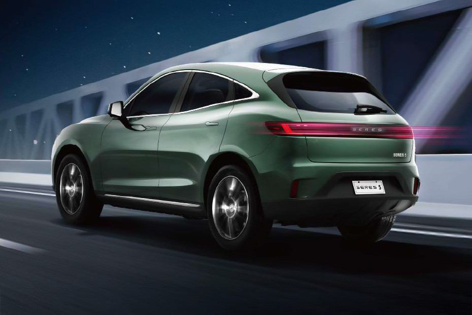 Rear Cross Side View of SERES SF EV in UAE