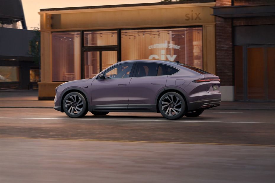 Rear Cross View of NIO EC6 in UAE