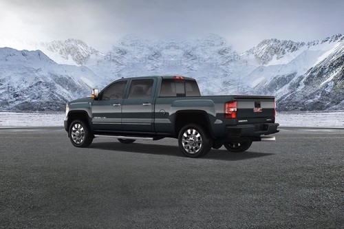 Rear Cross Side View of GMC Sierra Denali