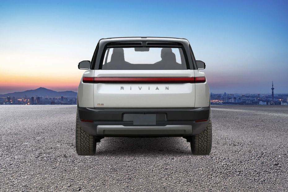 Full Rear View of Rivian R2 in UAE