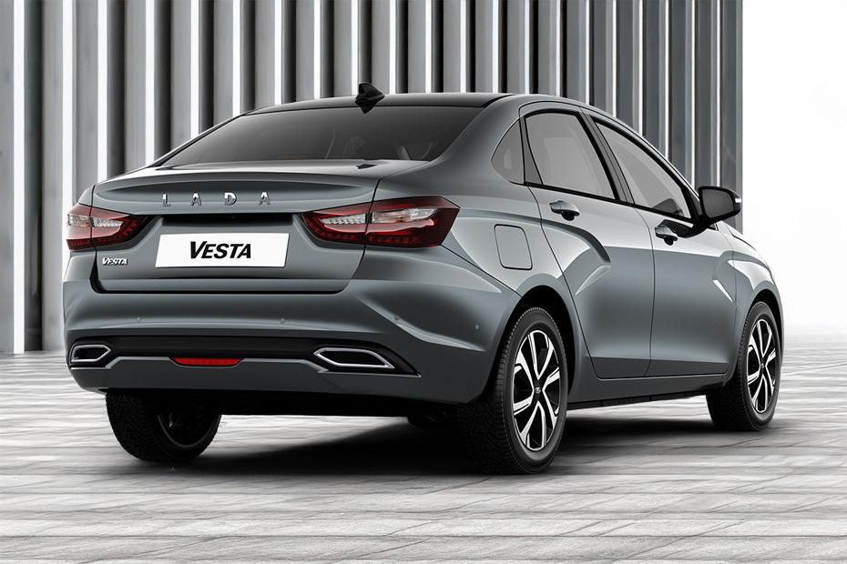Vesta Sedan Rear angle view Vesta Sedan Rear angle view